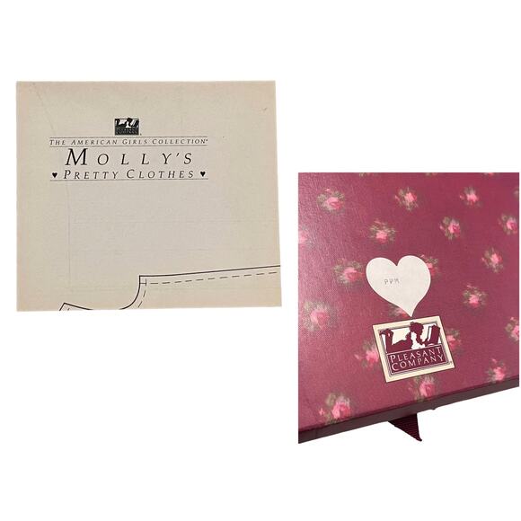 1989 American Girl Pleasant Company Molly DOLL CLOTHES PATTERNS Dress Bag Apron - Picture 5 of 9